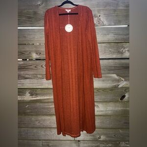 Umgee Cardigan in Heathered Rust Size Large